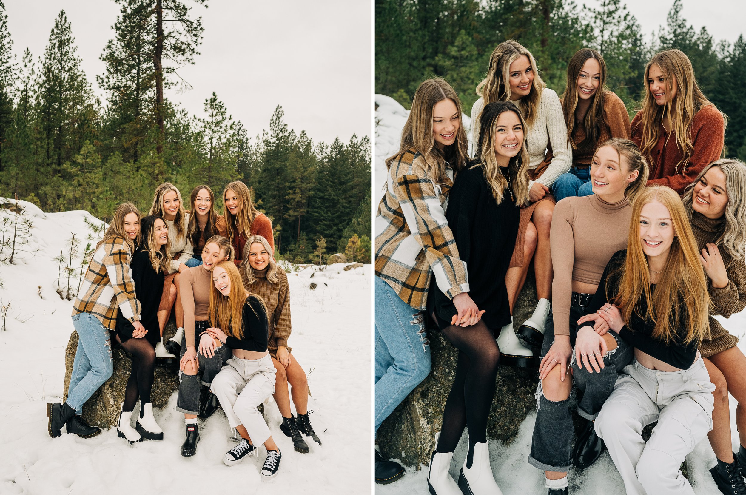 High School Cheer Team Photo Session