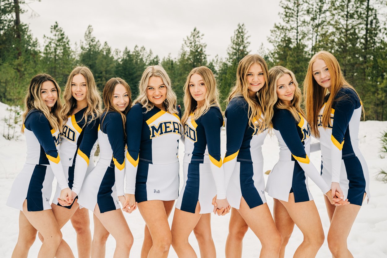 High School Cheer Team Photo Session