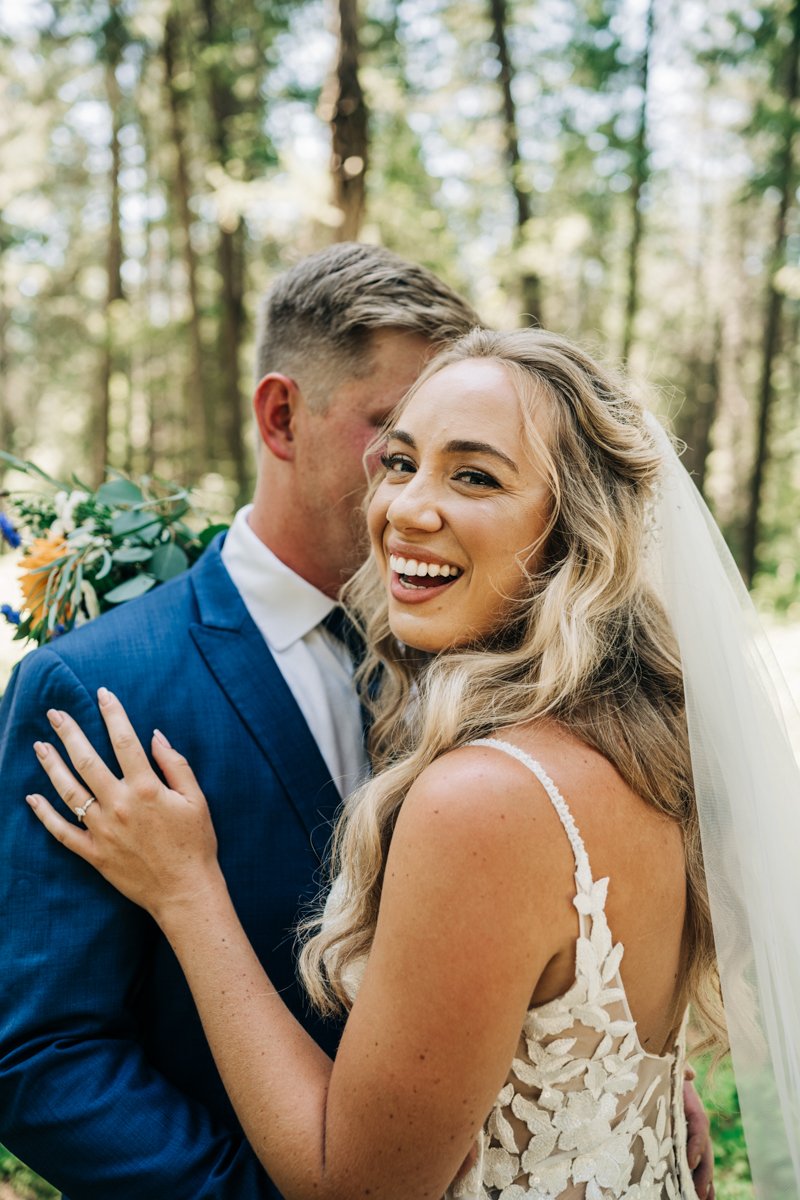 bride and groom at the Wild Rabbit