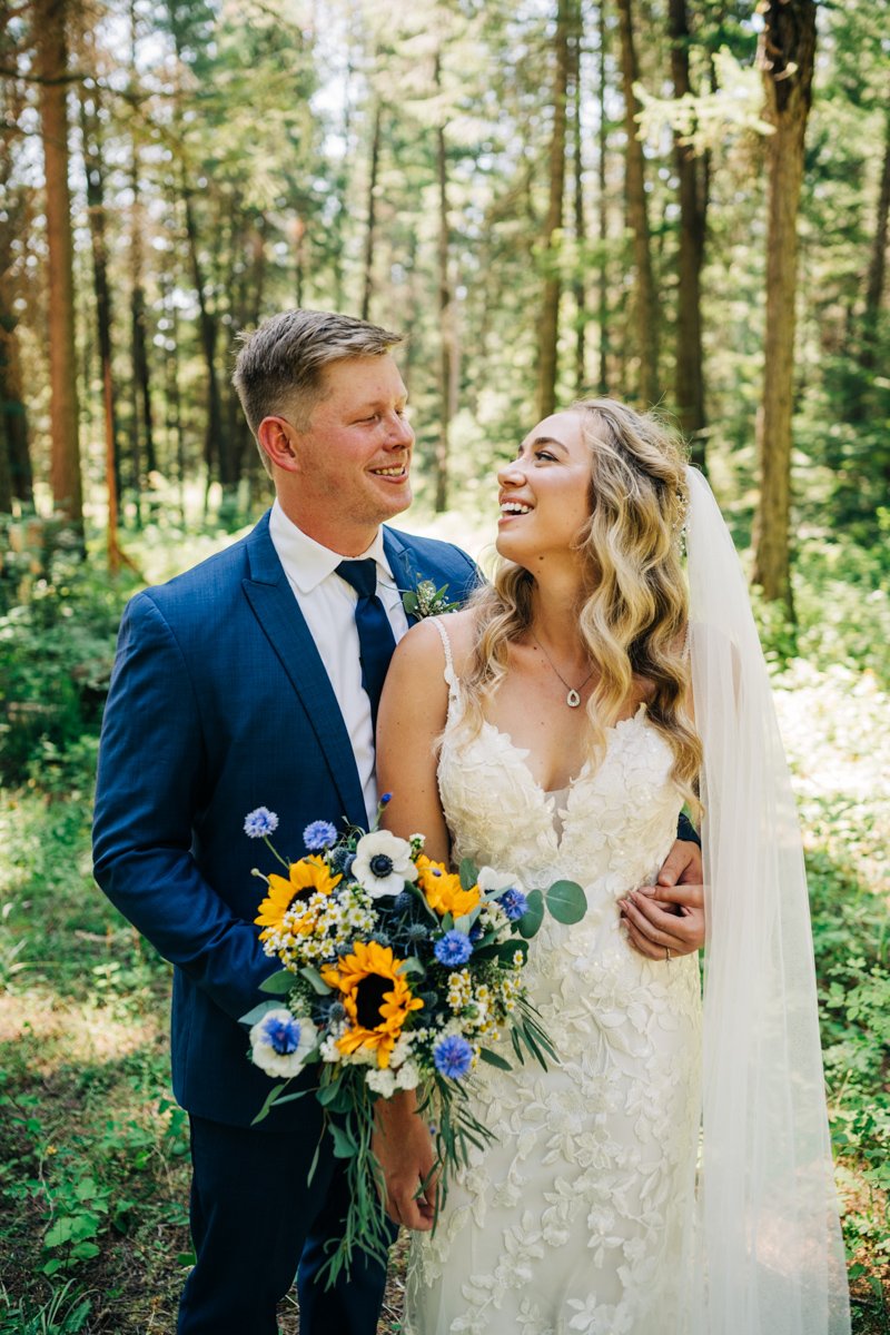 bride and groom at the Wild Rabbit