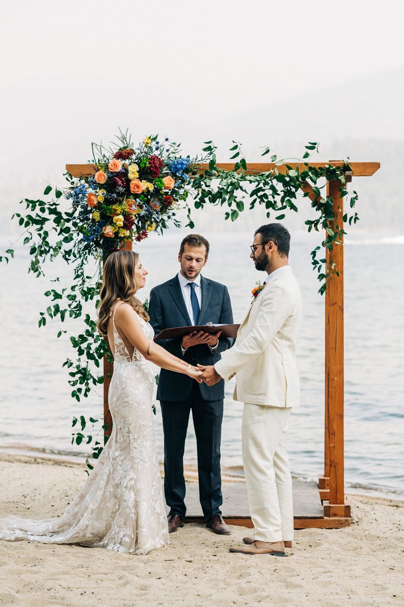 Elkins Resort Wedding Beach Ceremony