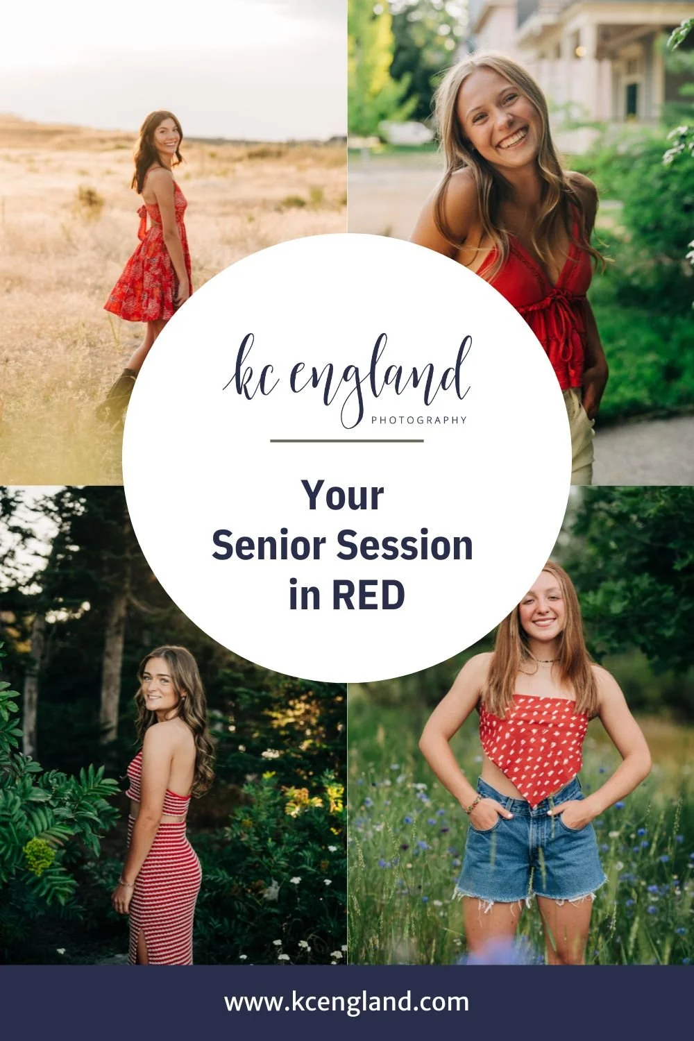 How to wear RED for your senior session 