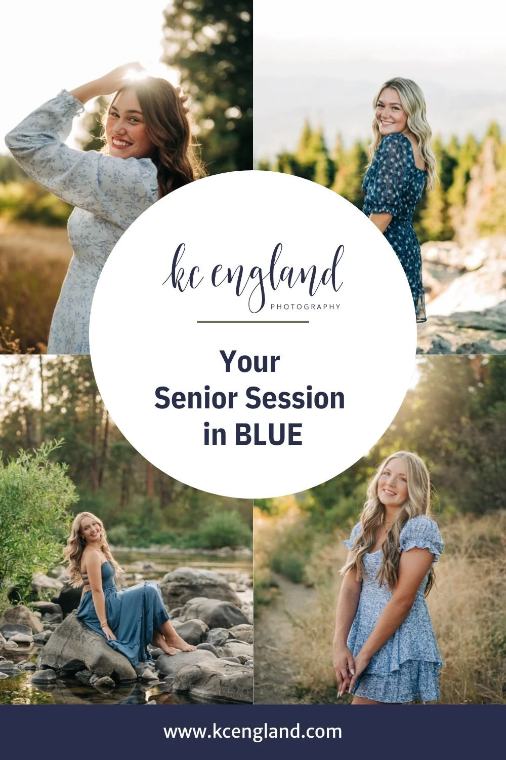 Your senior session in BLUE