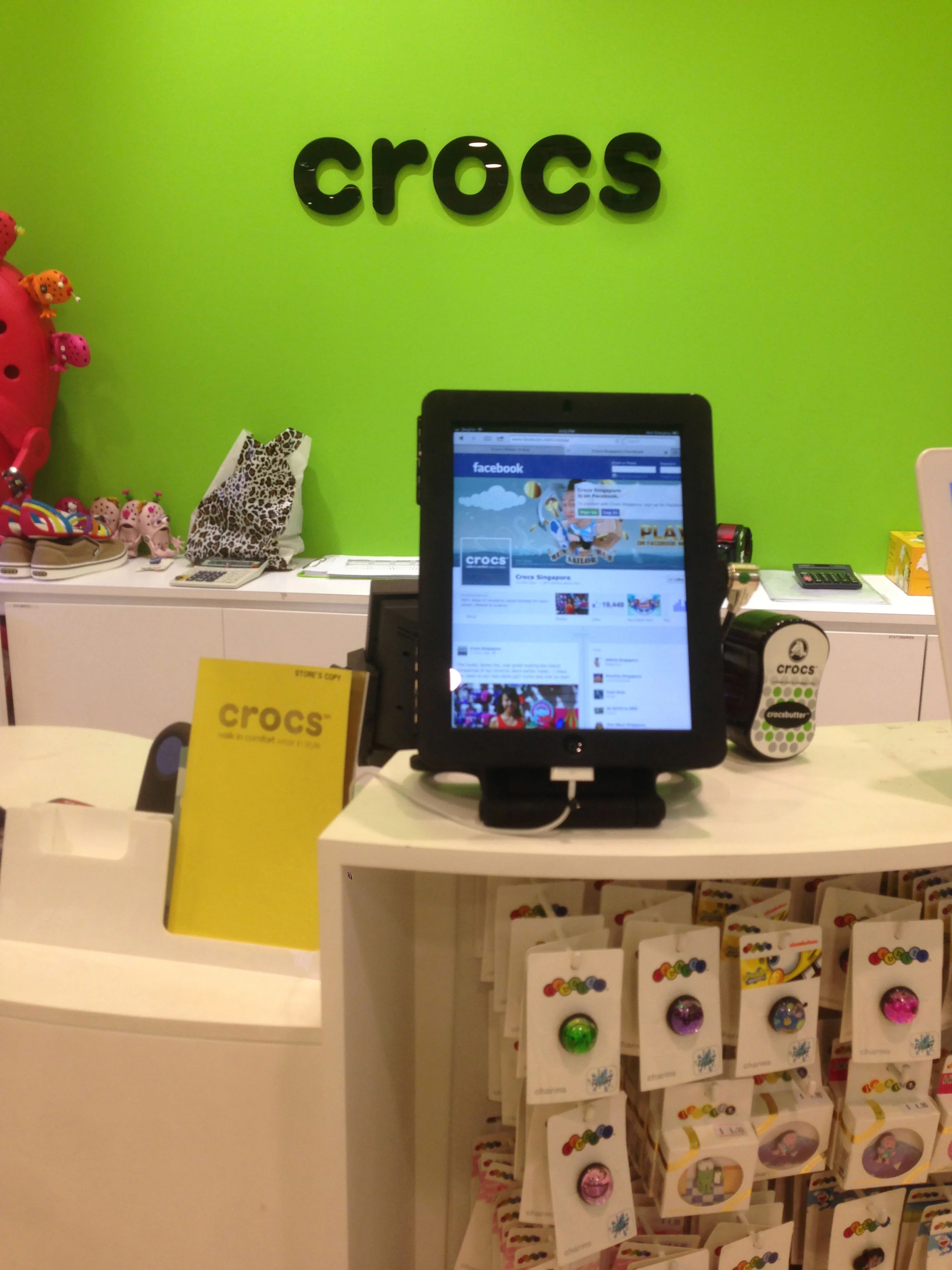 Right Infront of the cashier