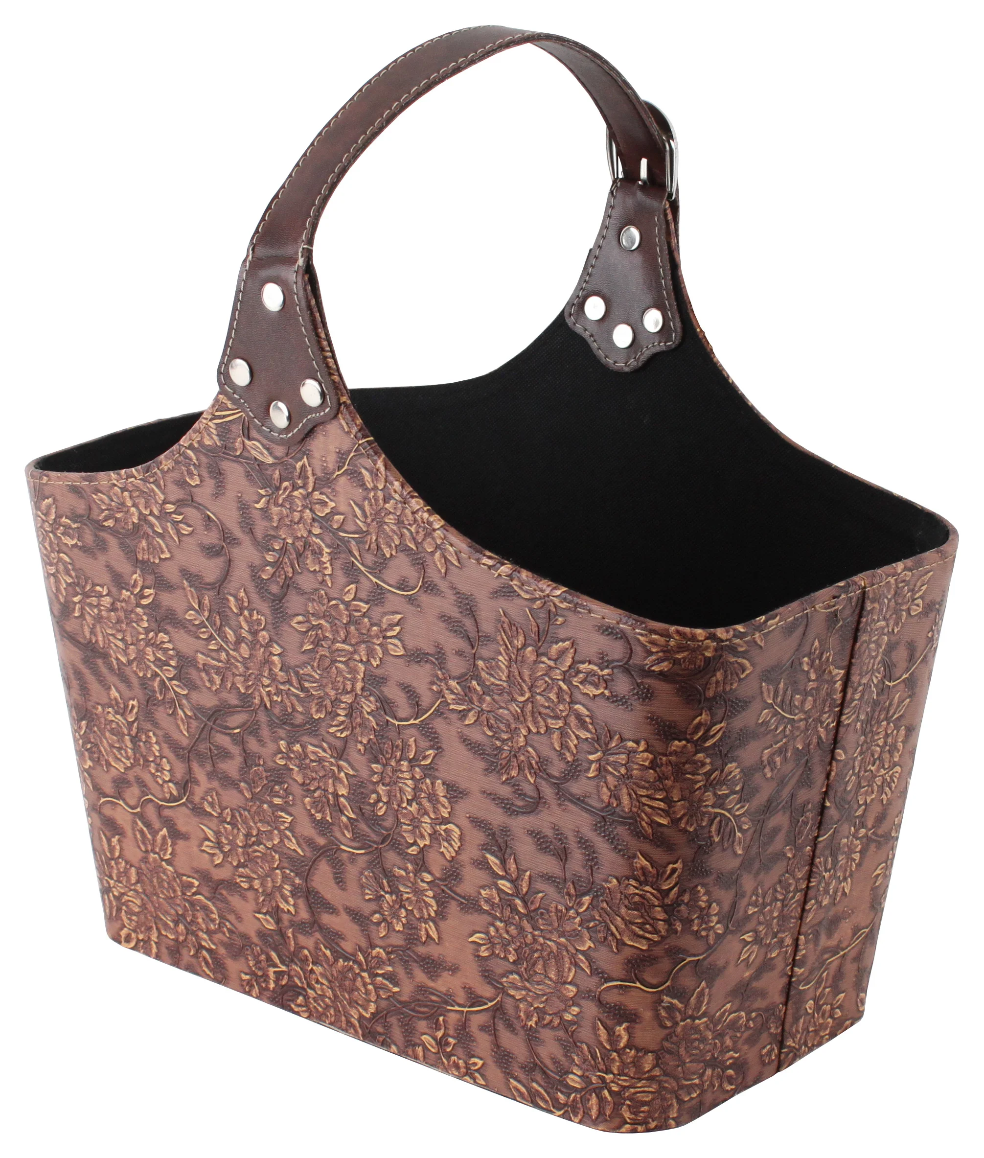 €49 PU LEATHER MAGAZINE HOLDER 43X29X27