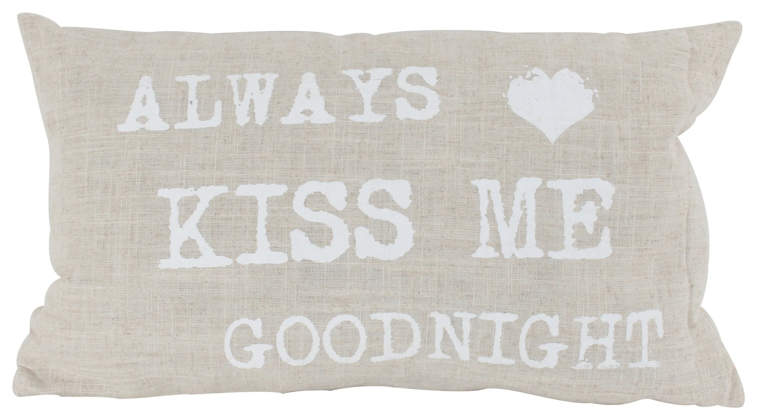 €17 FABRIC FILLING CUSHION 'ALWAYS' IN BEIGE COLOR 30Χ50 (80% COTTON,20%POLYESTER)