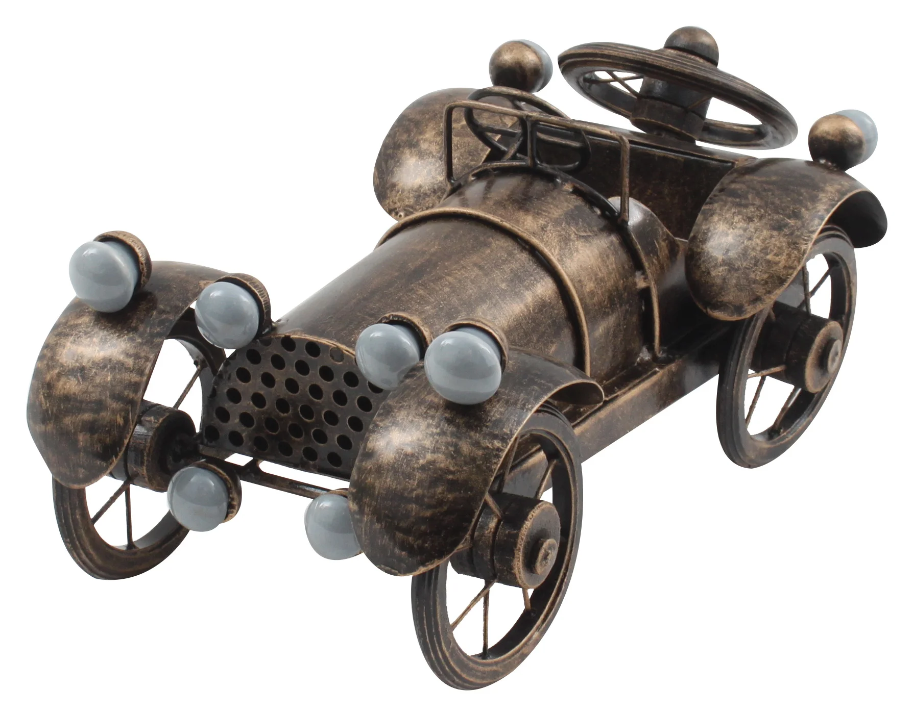 €41 IRON DECO CAR DECO IN ANTQUE BRASS COLOR 27Χ16Χ20