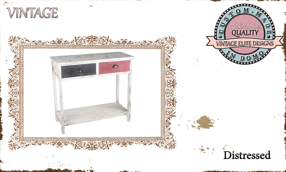 Custom-made Distressed console personalised by your choice of paints and dimensions. 90x38x80 (to order at €350)