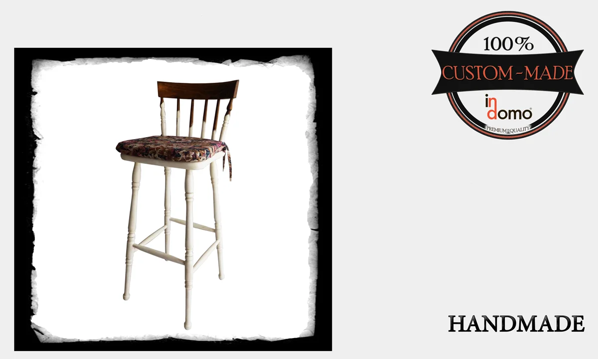 Custom-made "Vezuvio" stool personalised by your choice of paints. (to order at €120)