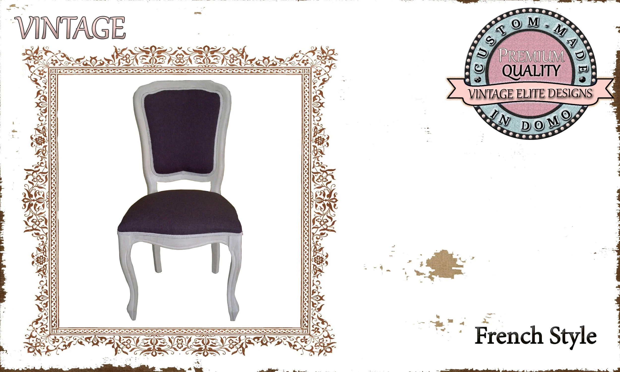 SHABBY CHIC CHAIR PERSONALIsED BY YOUR CHOICE OF PAINTS AND FABRICS. (TO ORDER AT €200 + 1 MTR FABRIC)