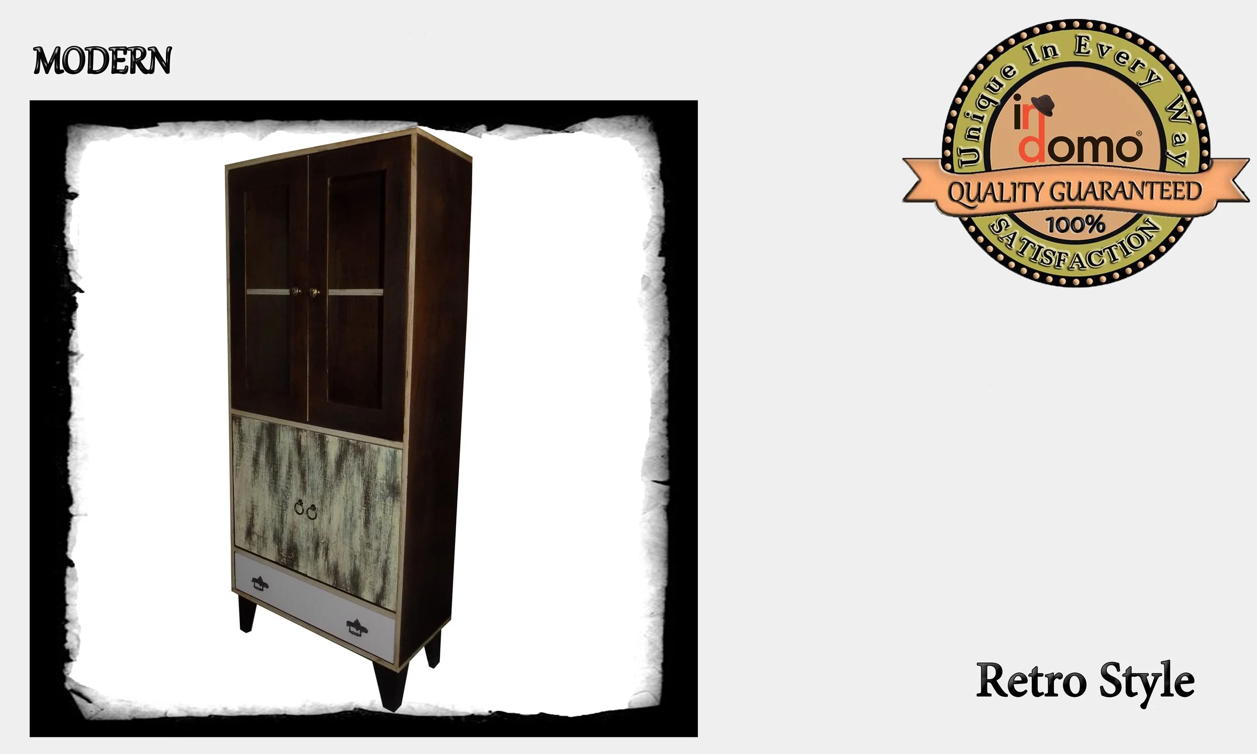 CUSTOM-MADE "retro" cabinet PERSONALIsED BY YOUR CHOICE OF PAINTS AND DIMENSIONS. 70x32x160 (TO ORDER AT €550)