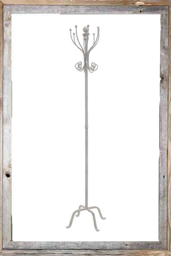 €105 METAL COAT RACK IN BEIGE/GREY COLOR 32Χ32Χ177