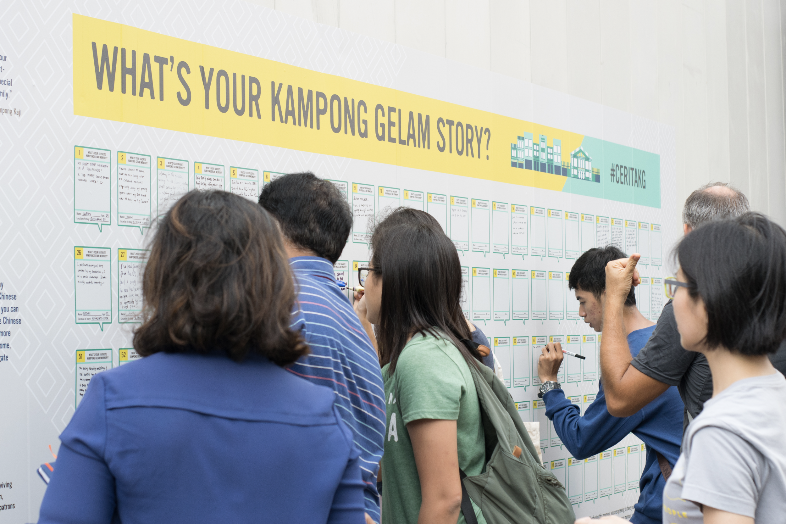 After the pop-up event, the pop-up stayed on the temporary wall for months, inviting more of the public to participate.