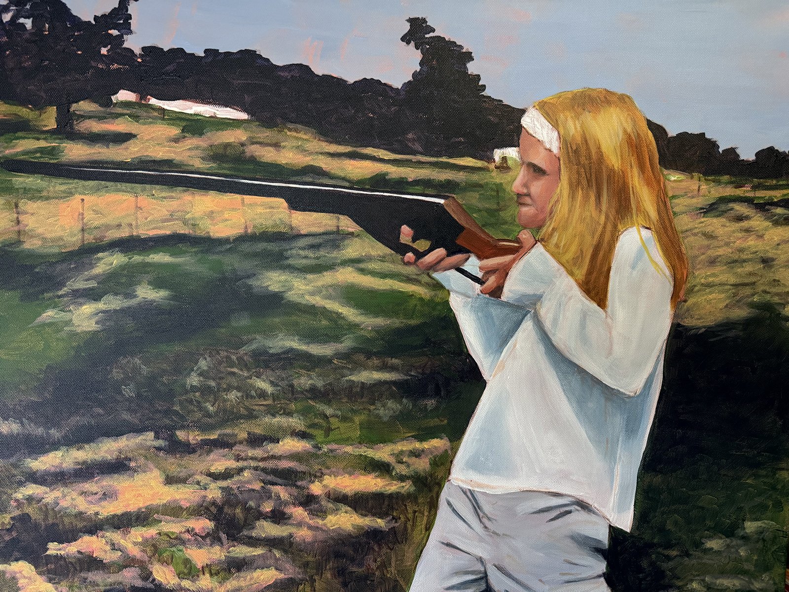 Sarah with BB Gun