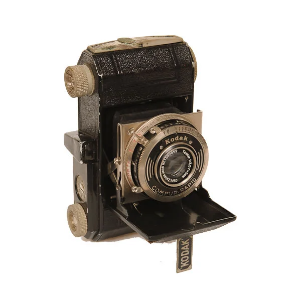 Kodak Retina 1 Type 119 1936-1938. The Retina cameras were made in Germany for Kodak from 1934 to 1969. The factory stopped making cameras from 1941 to 1945 when it was converted to making time fuses for 88mm anti-aircraft ammunition. The Retina (a folding camera) opened up photography to the general public because of its low price and novel 35mm Daylight Loading Cartridge film. It was the first camera to use 35mm film.