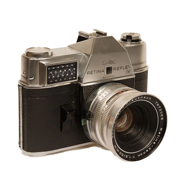 Kodak Retina Reflex 4 1964-1966 A later example of the rigid body (non-folding) style of the Retina cameras which were introduced in 1959. The Retina series of cameras were manufactured from 1934-1969.