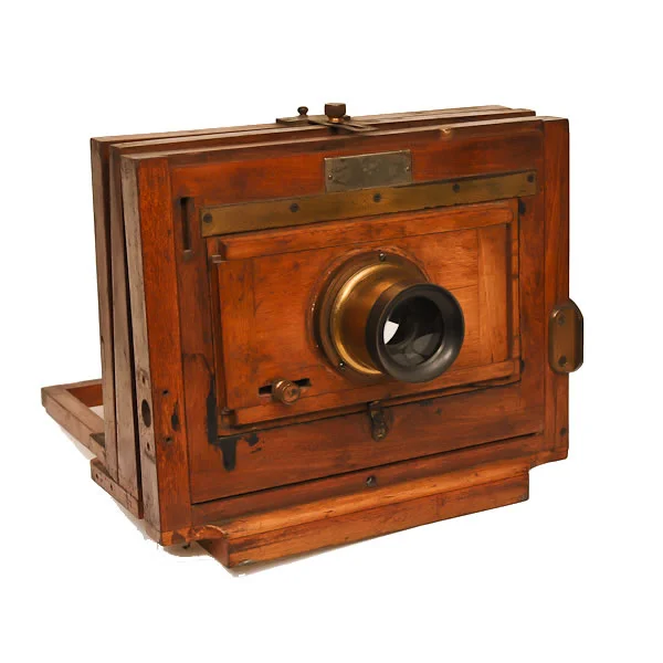 Scovill Mfg Waterbury View 6x8 c 1886-1894. The medium size of the 3 sizes made of the Waterbury View Camera. R D Gray No. 6 Periscope Lens.