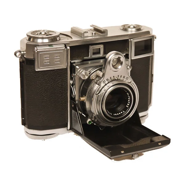 Zeiss Ikon Contessa 35 1950-1955. Folding 35mm with built in dual range uncoupled exposure meter.