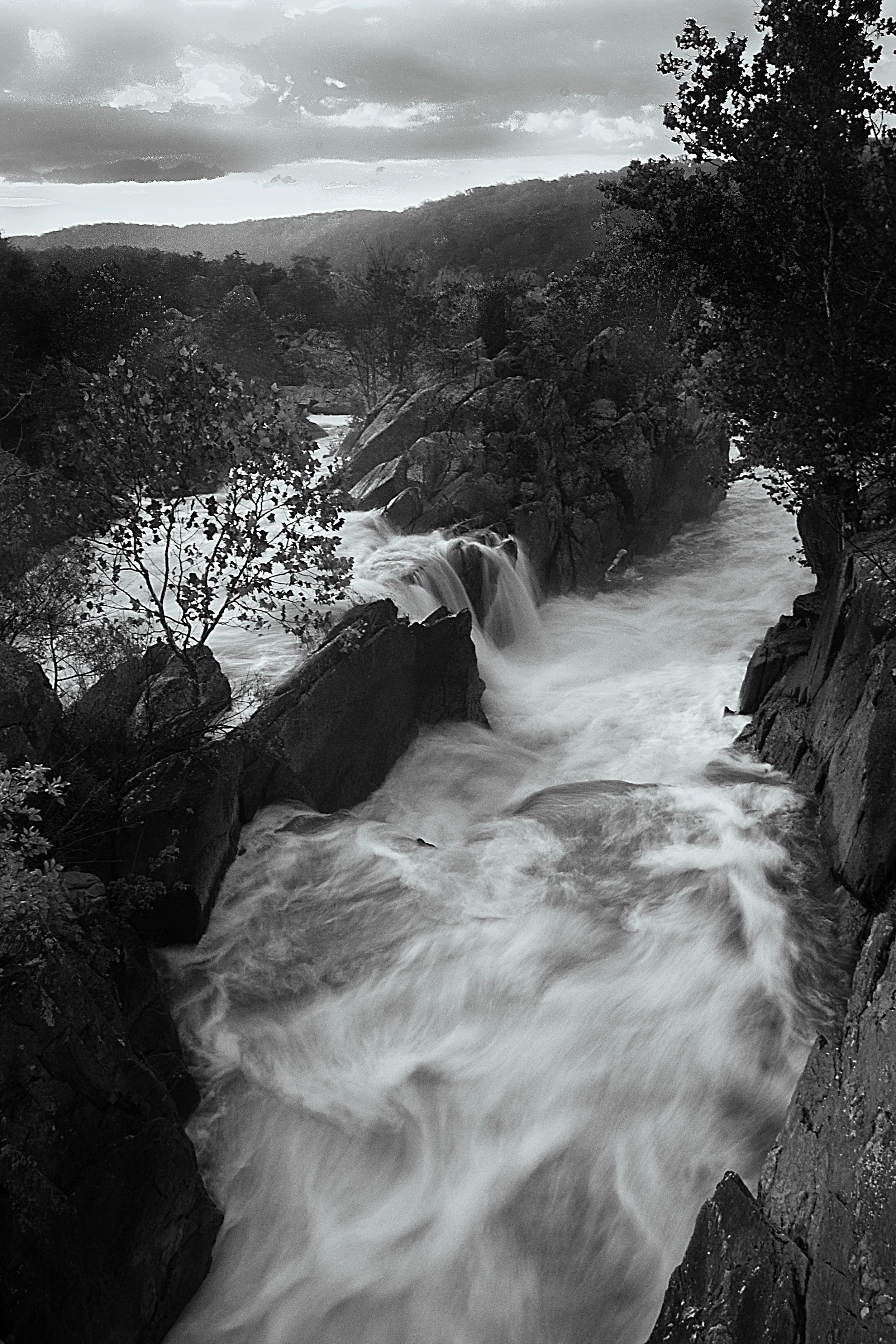 rushing water