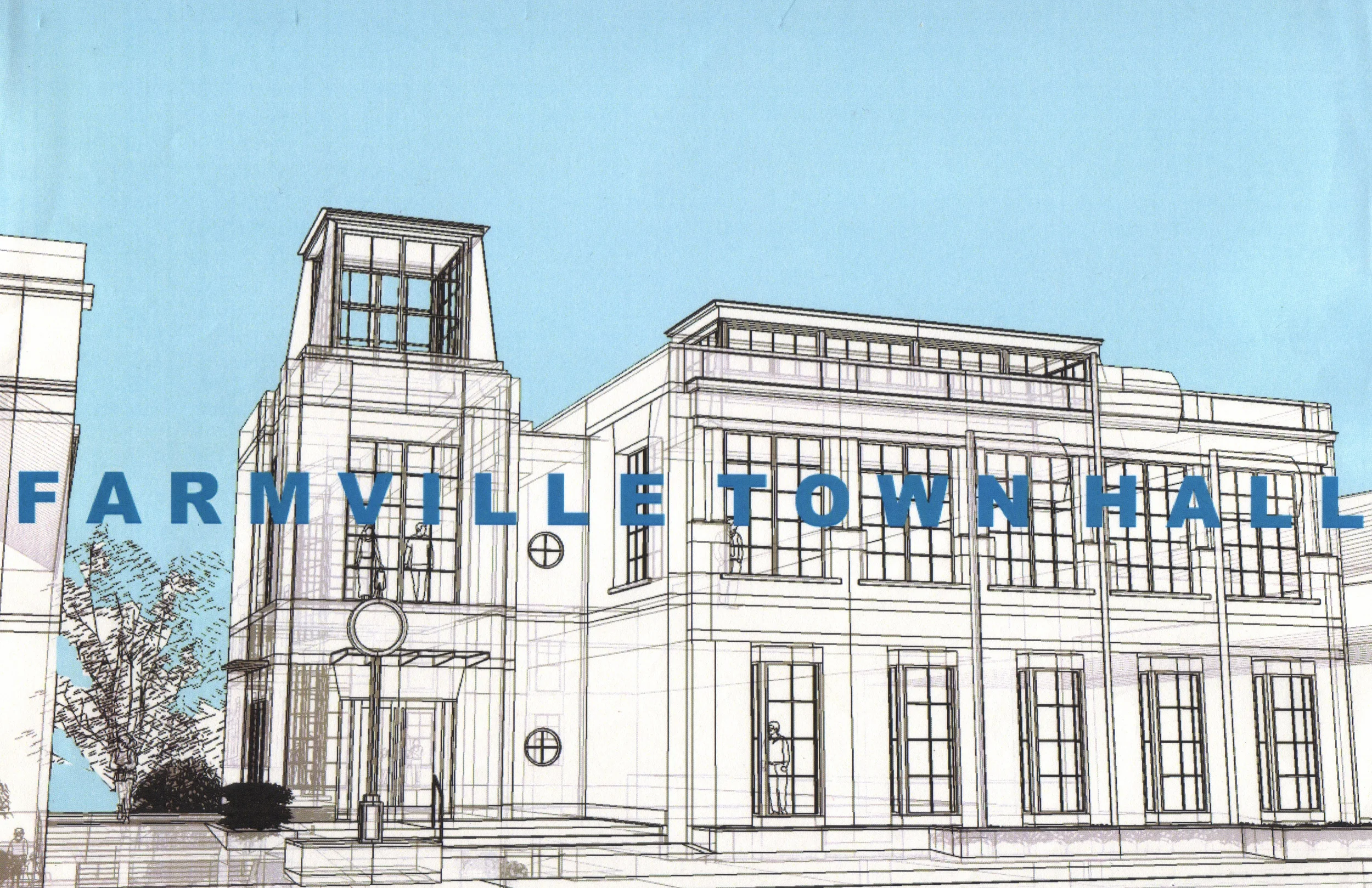 Farmville Town Hall {designed and modeled as Senior Associate: Moseley Architects