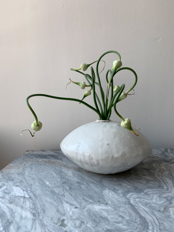Large Round White Vase Layers Of Textured Glaze Mondays Large Round White Vase Layers Of, Round White Vase Large
