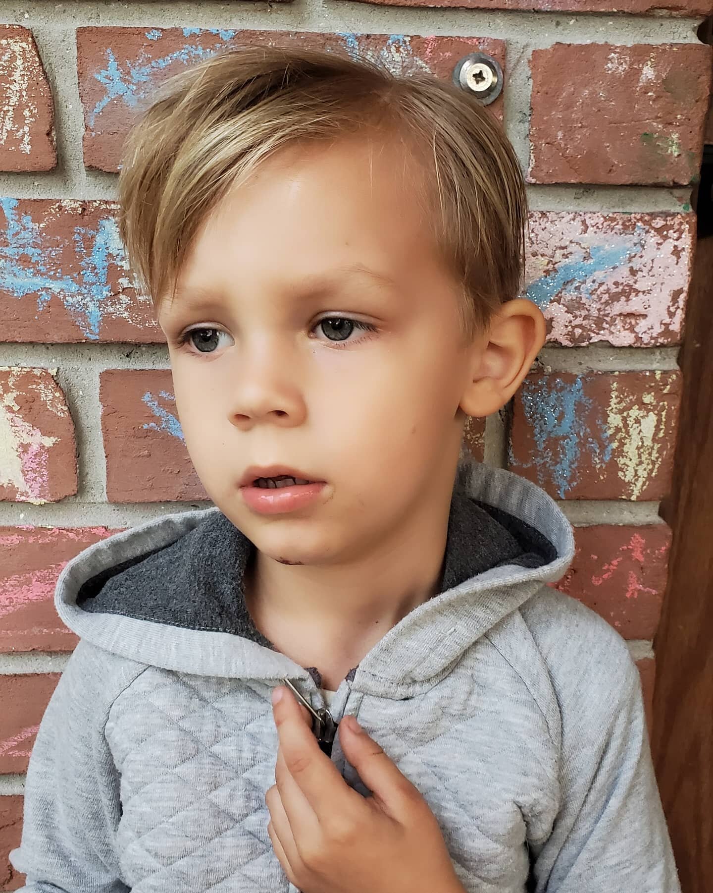 After vs. before: I CANT EVEN with this one. 😍😍😍 I was so sad to cut his baby hair but now I can see his adorable face. The hair brushing through sticky stuff and tangles was not going so well, it had to be done. Always amazing service and results