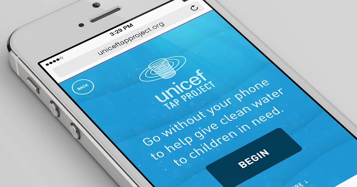 Unicef Tap Project It S What You Don T Do That Counts Likecharity