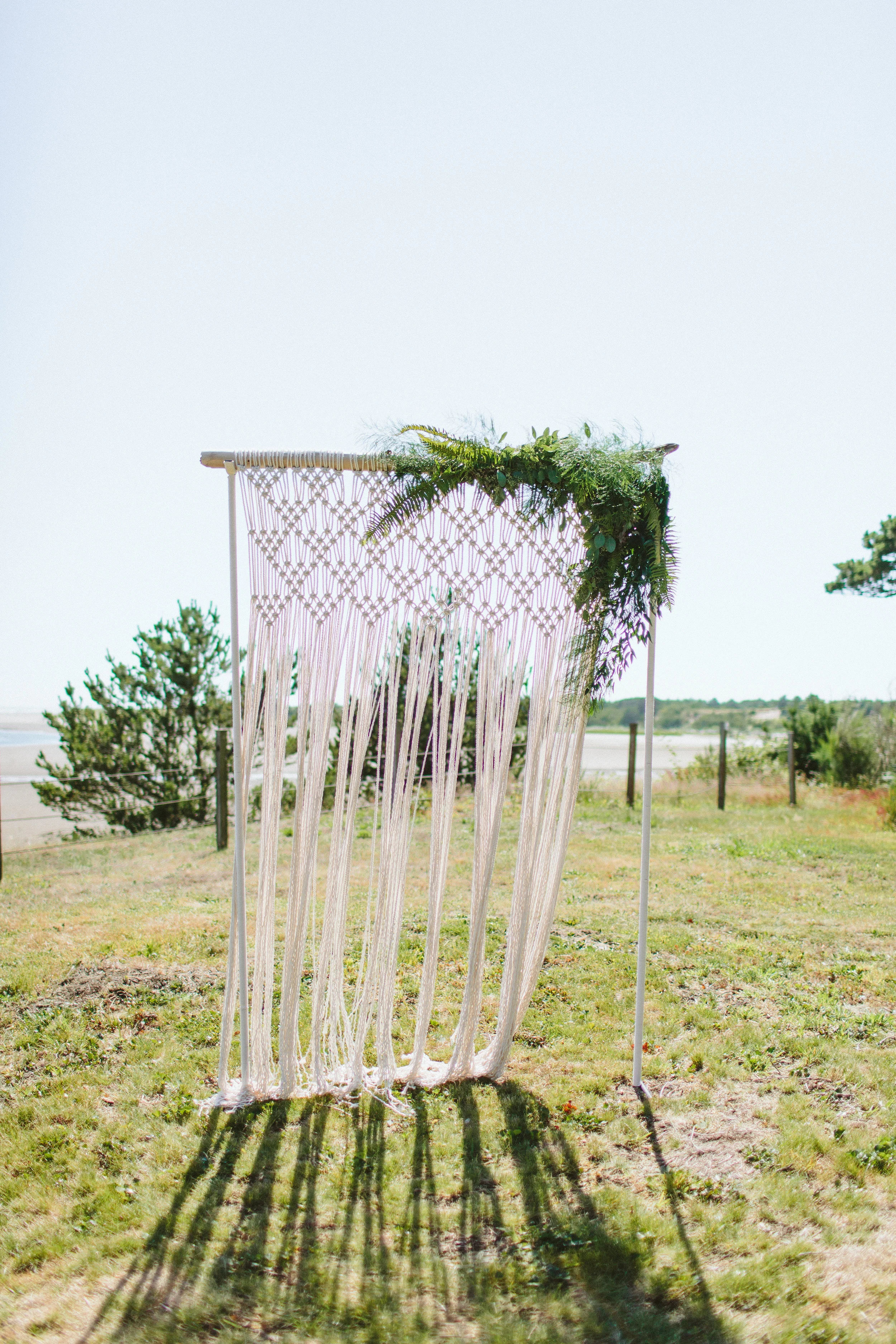 Kailla Platt Flowers Beach Wedding Arch