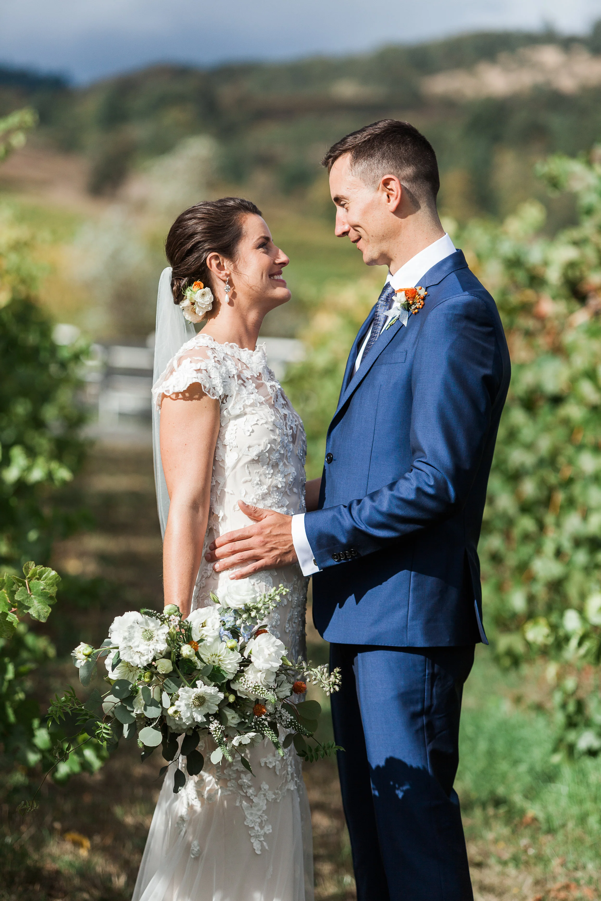 Kailla Platt Flowers Vineyard Wedding