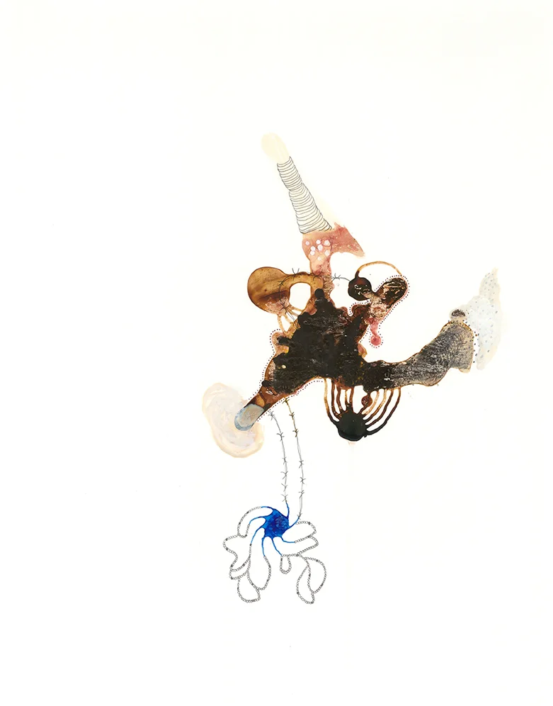 Specimen-2, gouache, ink, graphite on Yupo, 14" x 11", 2013
