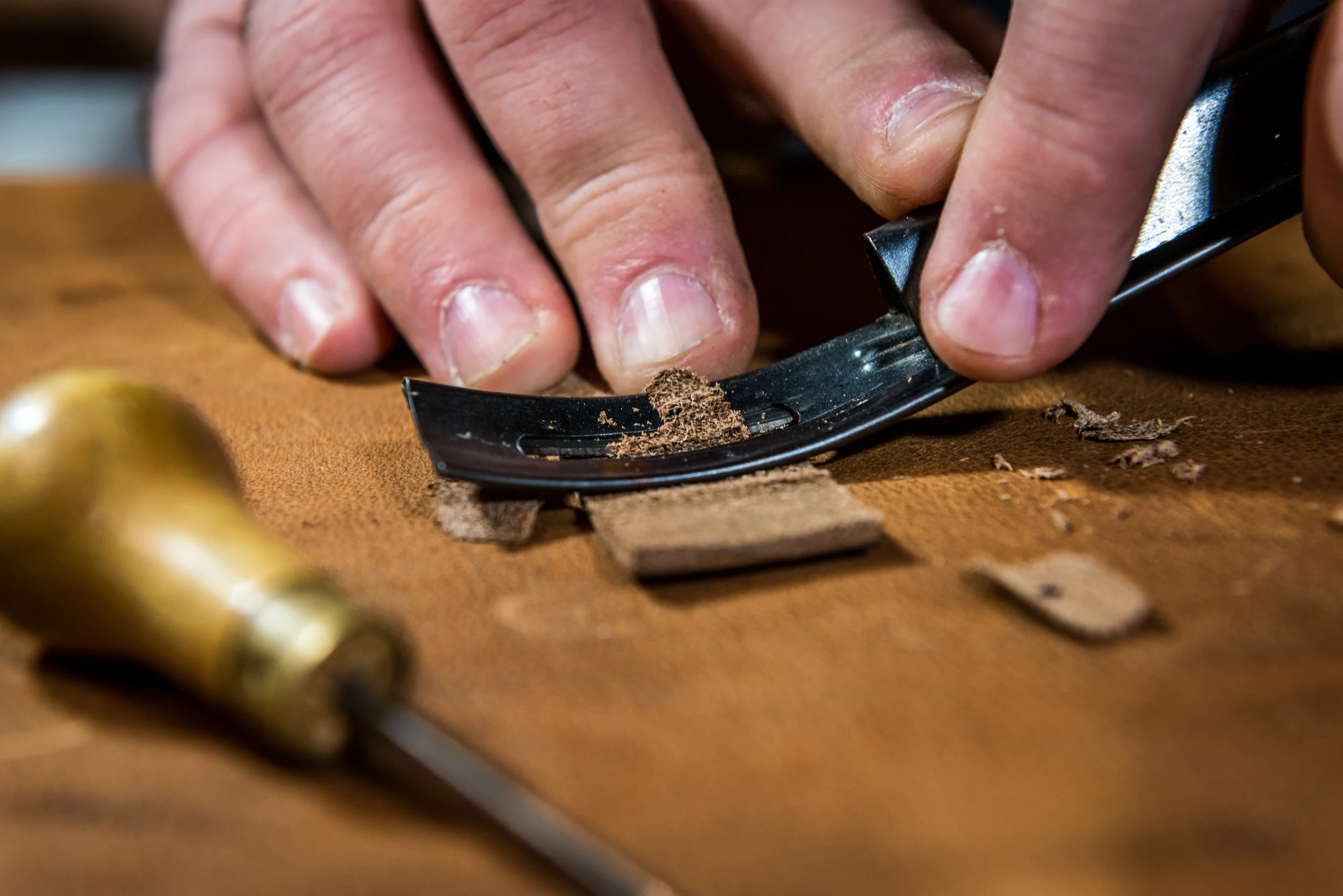 Each Strap is Skived to the proper thickness at the folds and at any overlapping area 