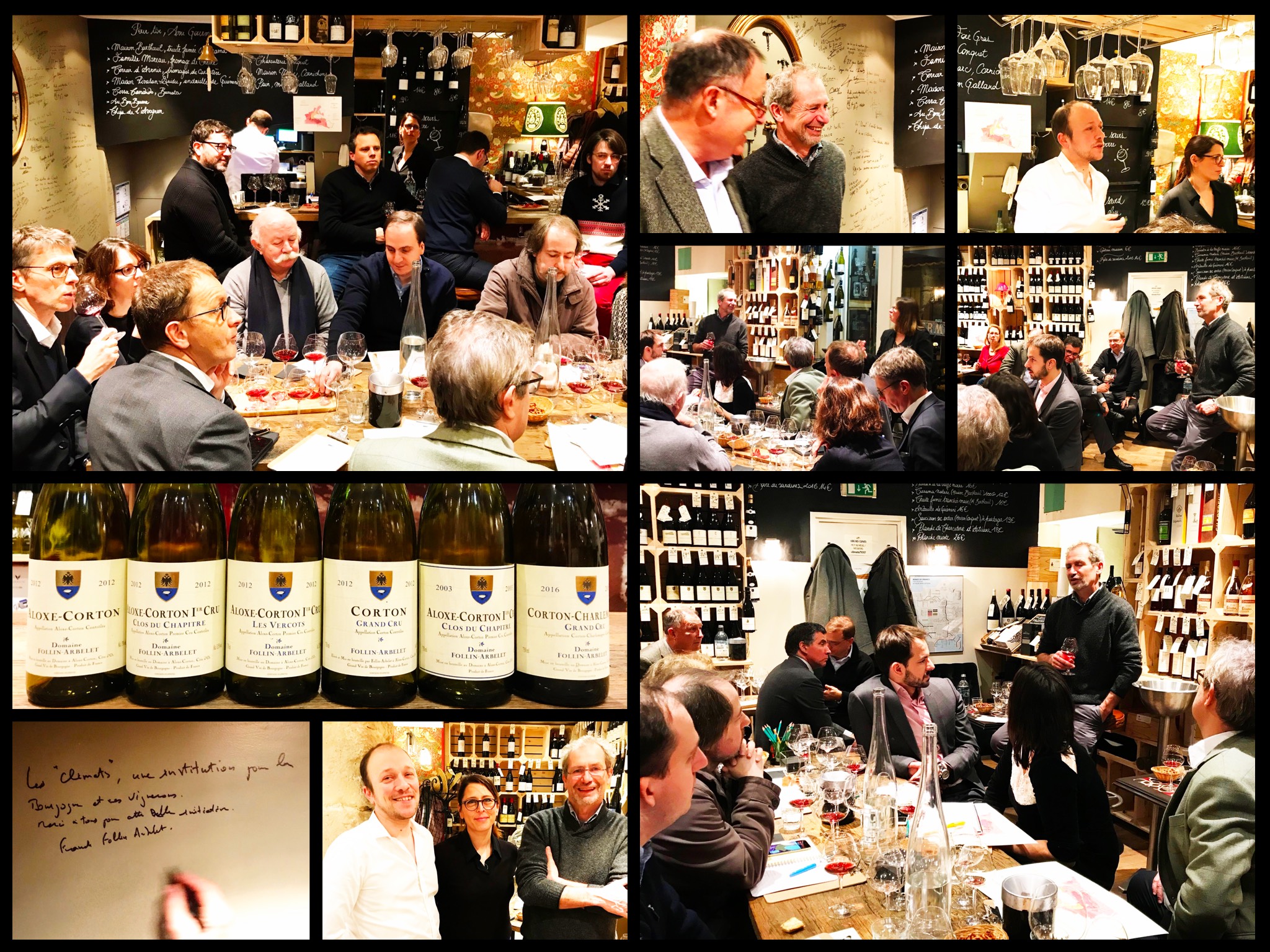 Dégustation Franck Follin-Arbelet (Aloxe-Corton) - 30 janvier 2019