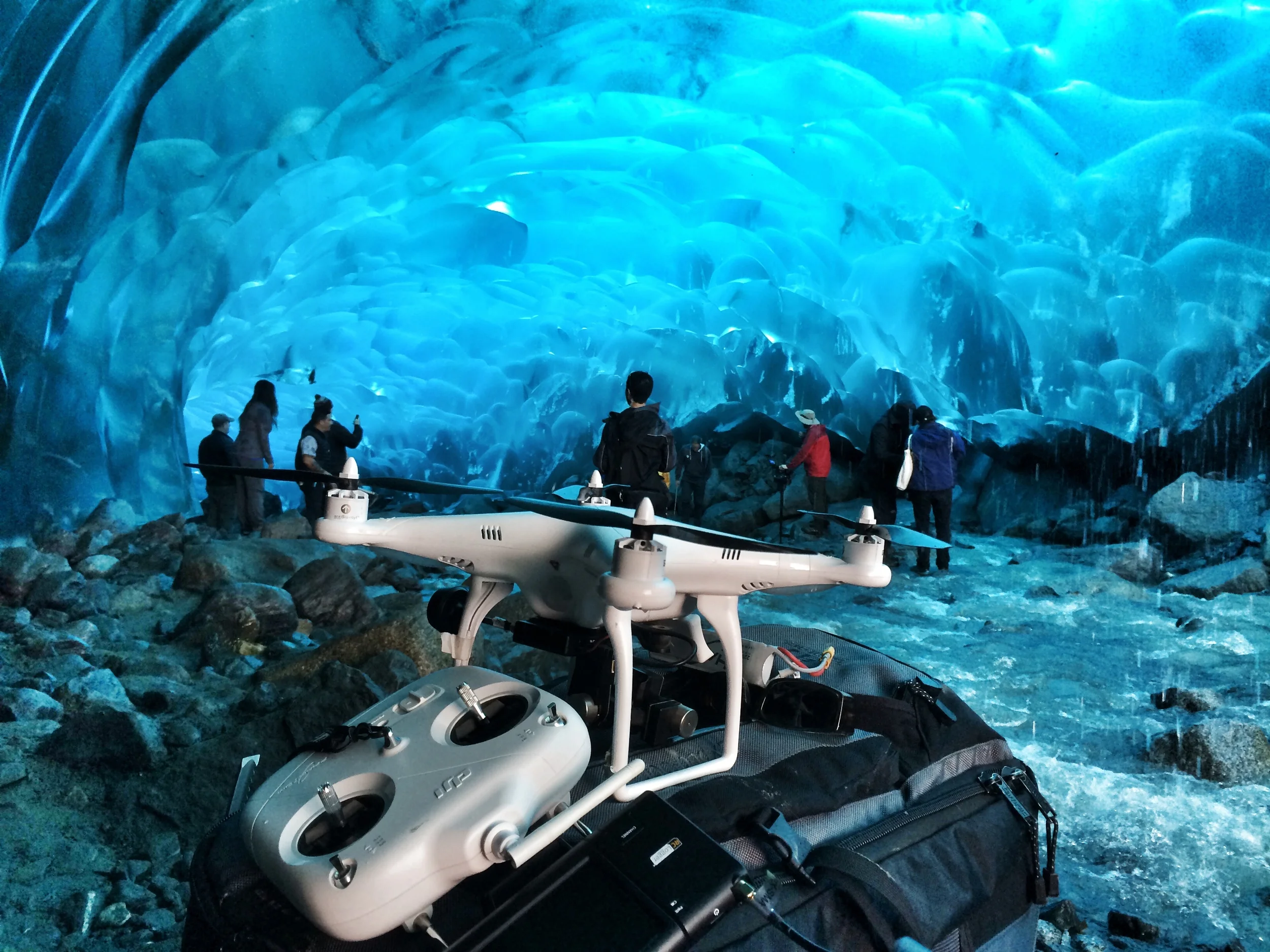 Flying through Ice Caverns in Alaska on "Brewdogs"