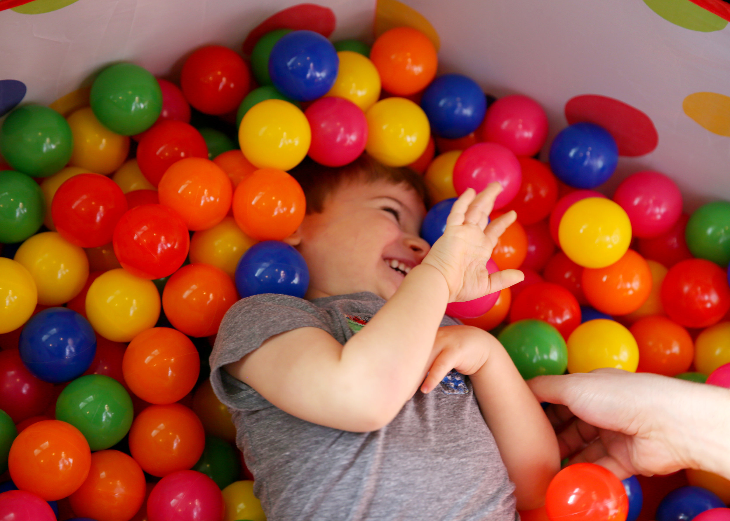 Chatham, NJ based lifestyle photographer Jennifer Lavelle Photography -  newborn, children, family lifestyle photography  |  boy in ball pit