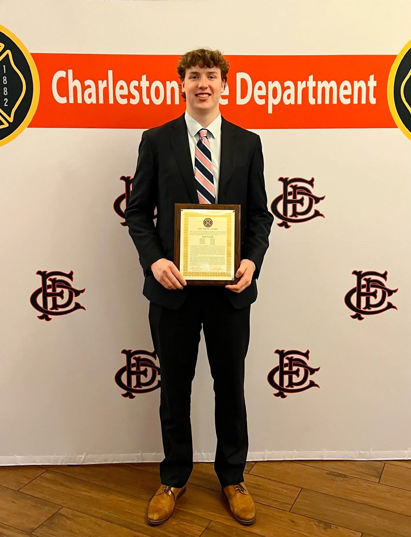 A personal story I have not shared publicly until now. Last weekend Jack was honored by the Charleston Fire Department for a Life Saving Award. The person he saved was his father. 

We are so thankful for Jack and the entire Charleston Fire Departmen