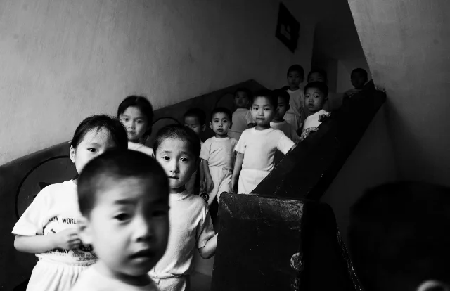 Malnourished north Korean children