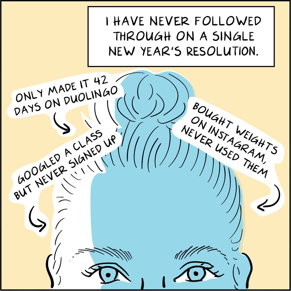 Here’s to New Year’s resolutions that are made to be broken