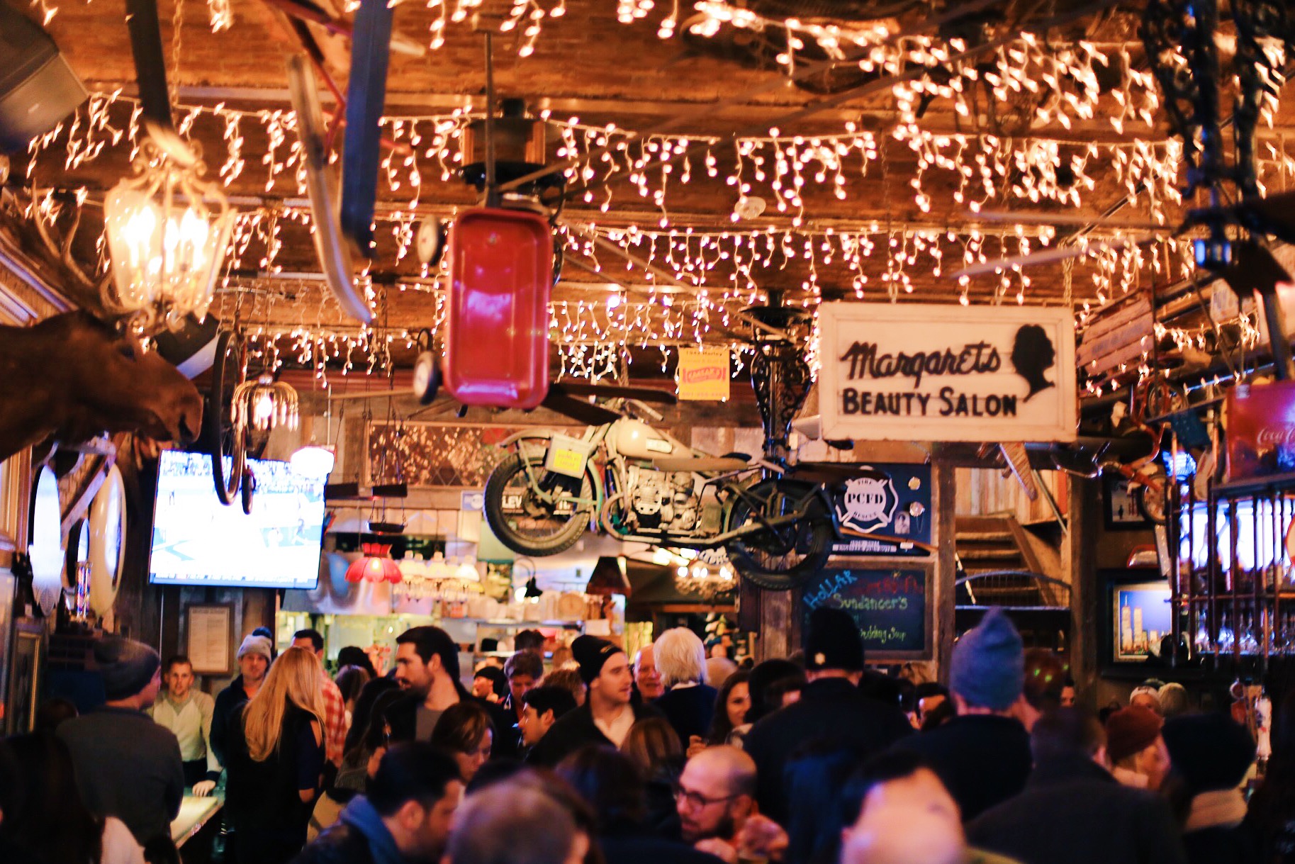 A packed No Name Bar during Sundance