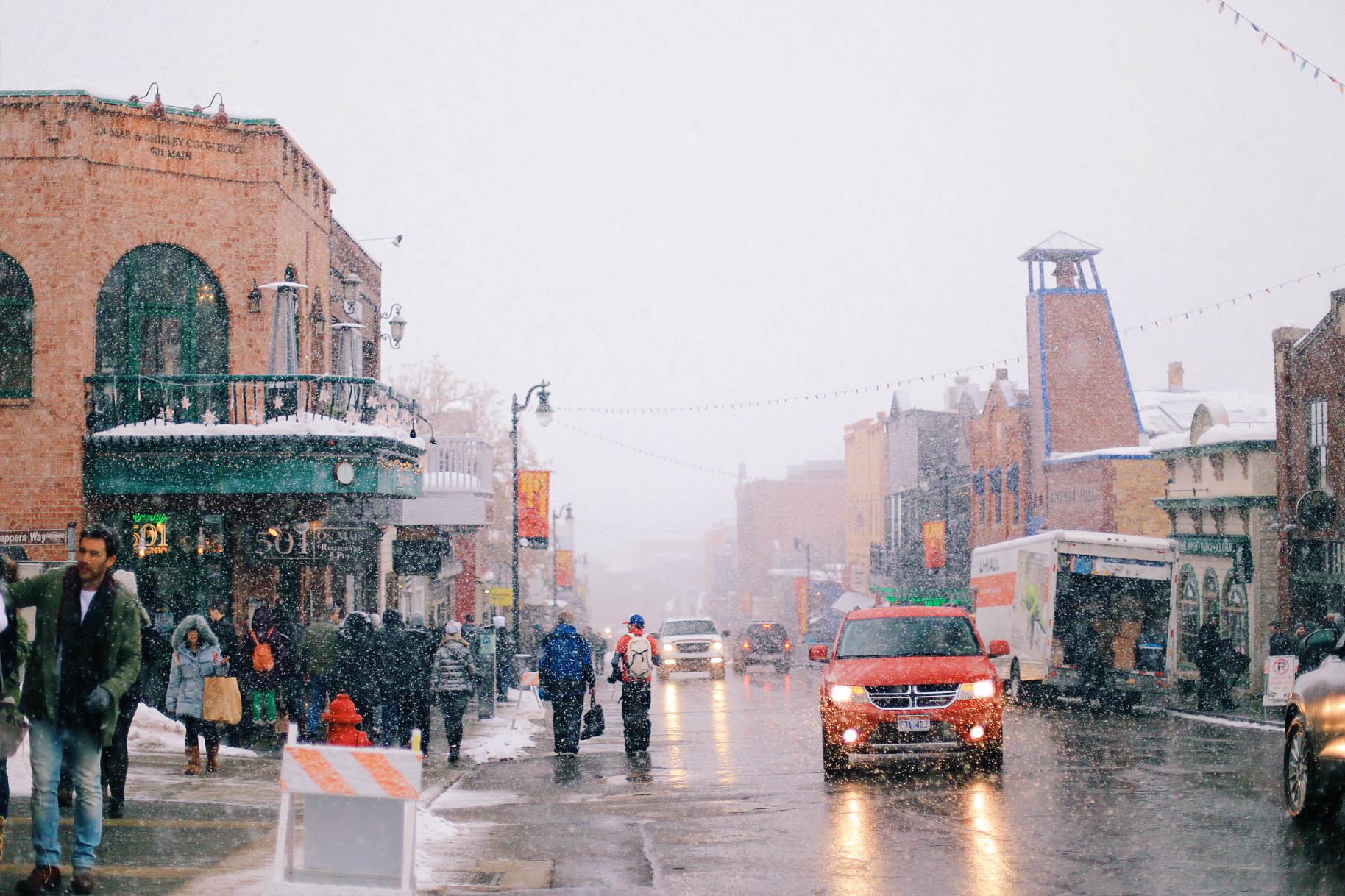 The beginning of a Sundance Film Festival blizzard!
