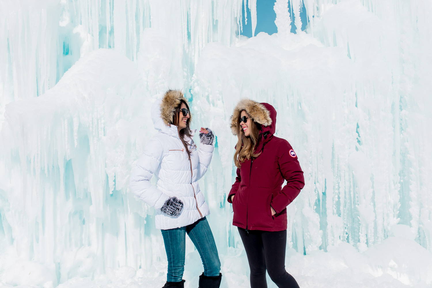 The most unique place to take winter photos - the Ice Castles