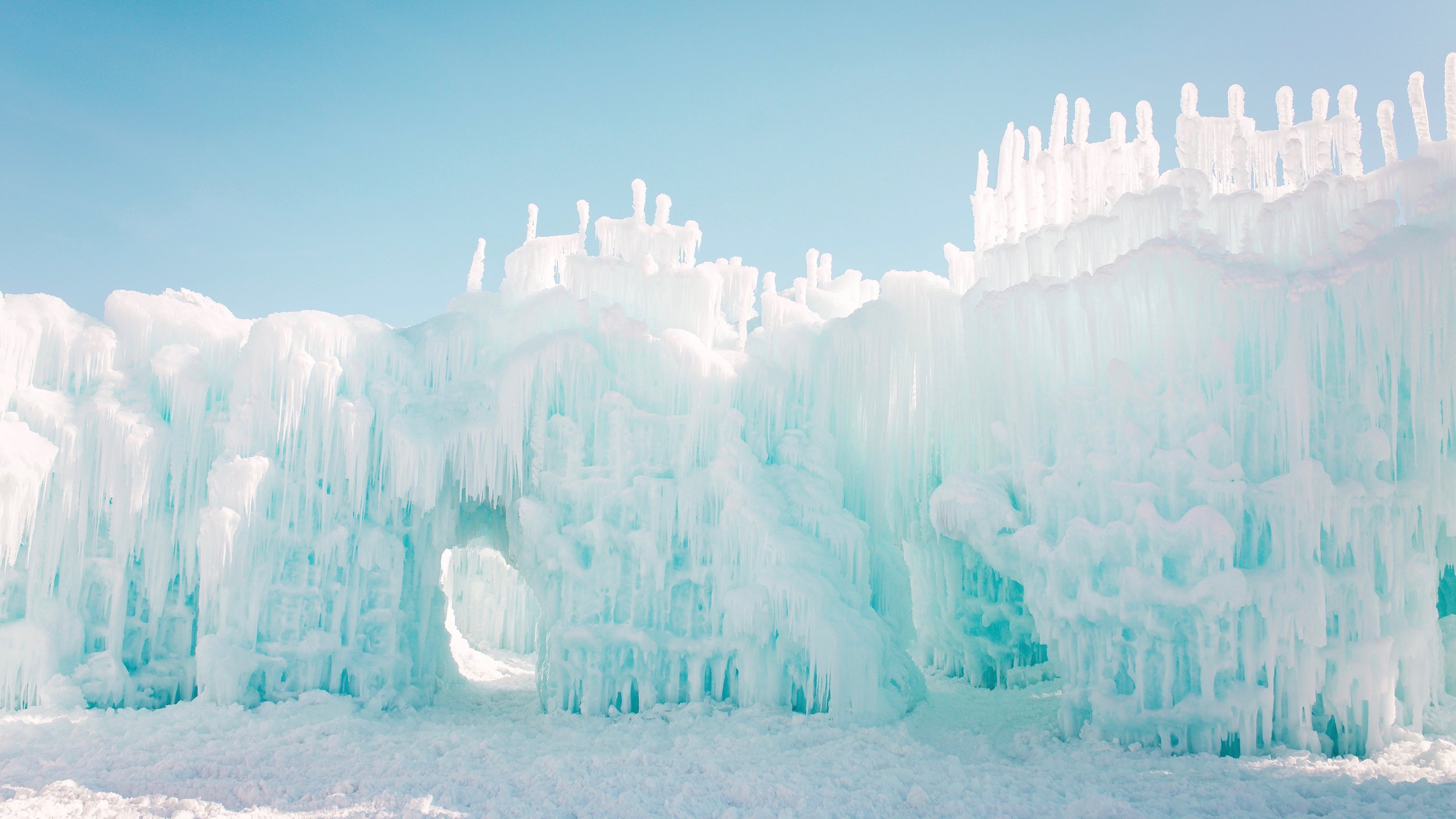 Ice Castles in Midway, Utah, USA