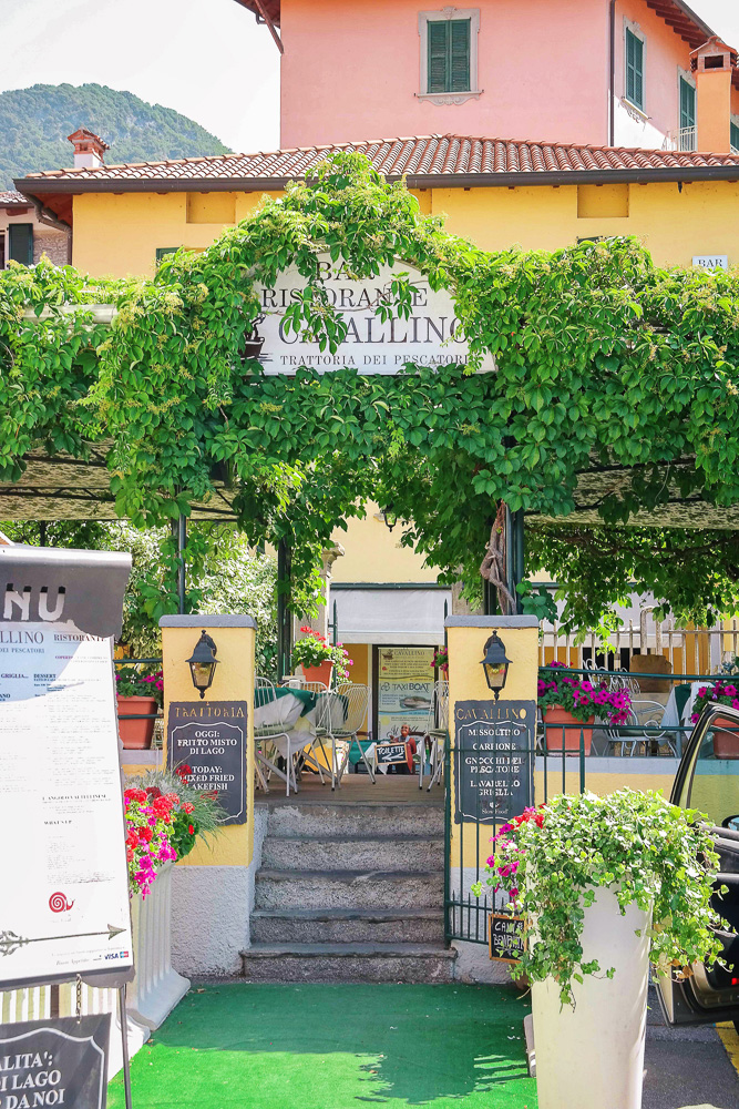 The cutest restaurant in Varenna on Lake Como