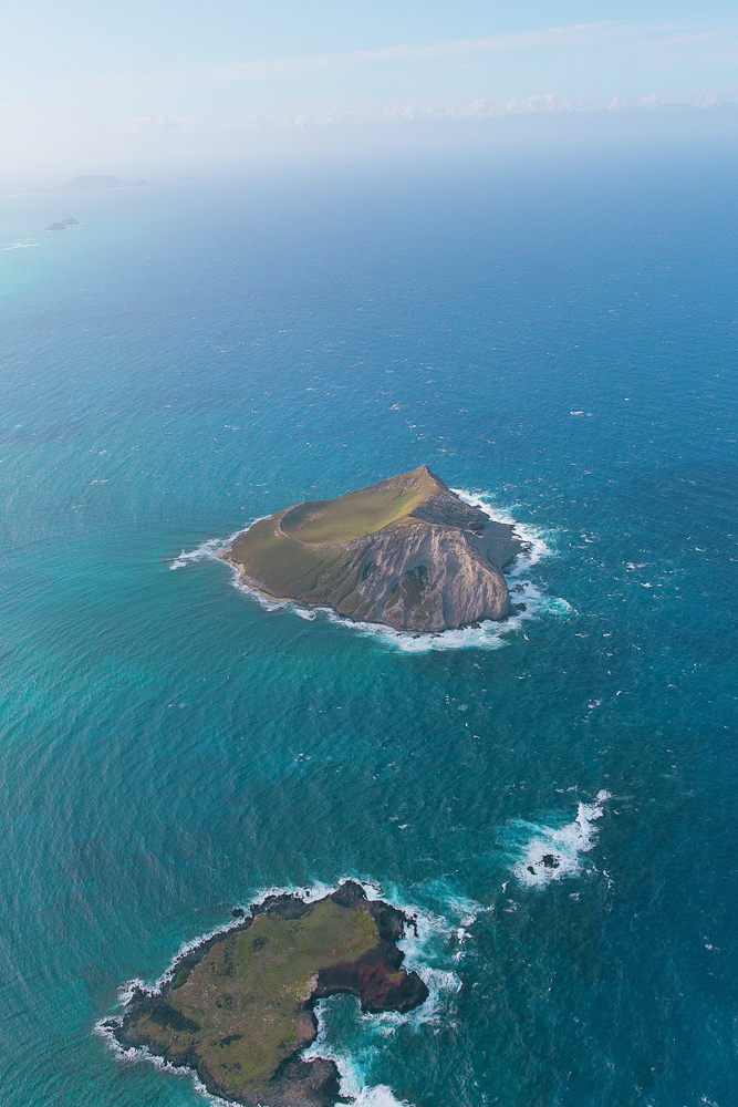 Helicopter views in Oahu, Hawaii