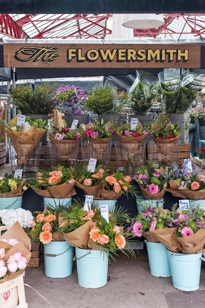 The adorable Flowersmith booth at Altrincham Market