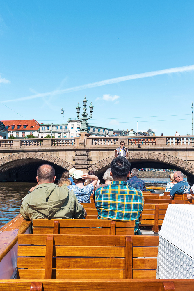 Paddan Boats tour - a sightseeing tour along the canals of Gothenburg.  It takes you under 20 bridges and is a great way to start your Gothenburg visit!