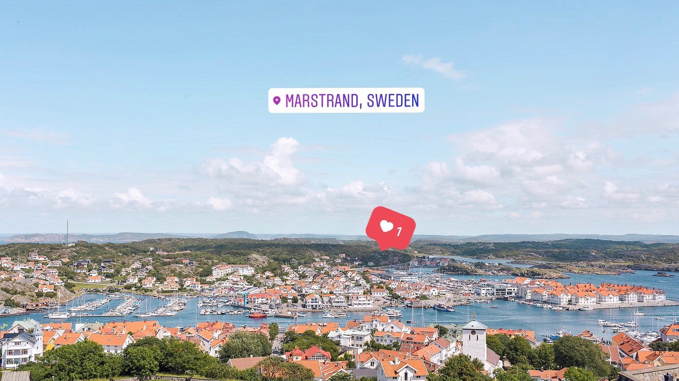 The most amazing views of Marstrand from the top of Carlsten Fortress