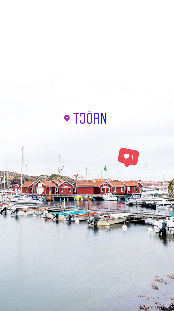 The picturesque harbor in Skärhamn on the island of Tjörn