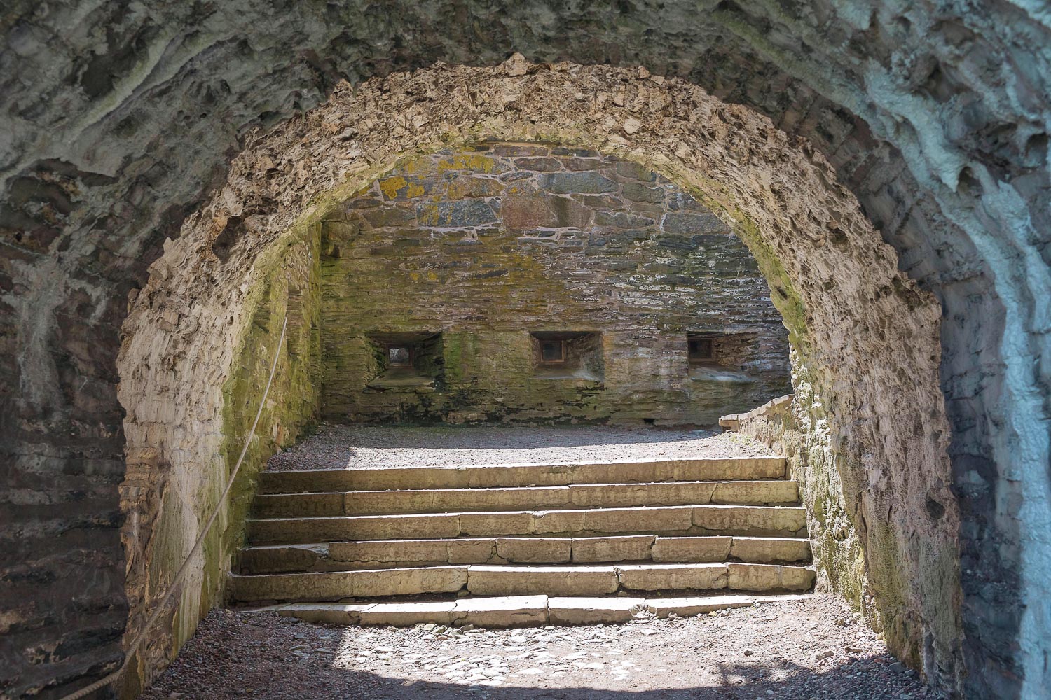 Walking around Carlsten Fortress on Marstrand