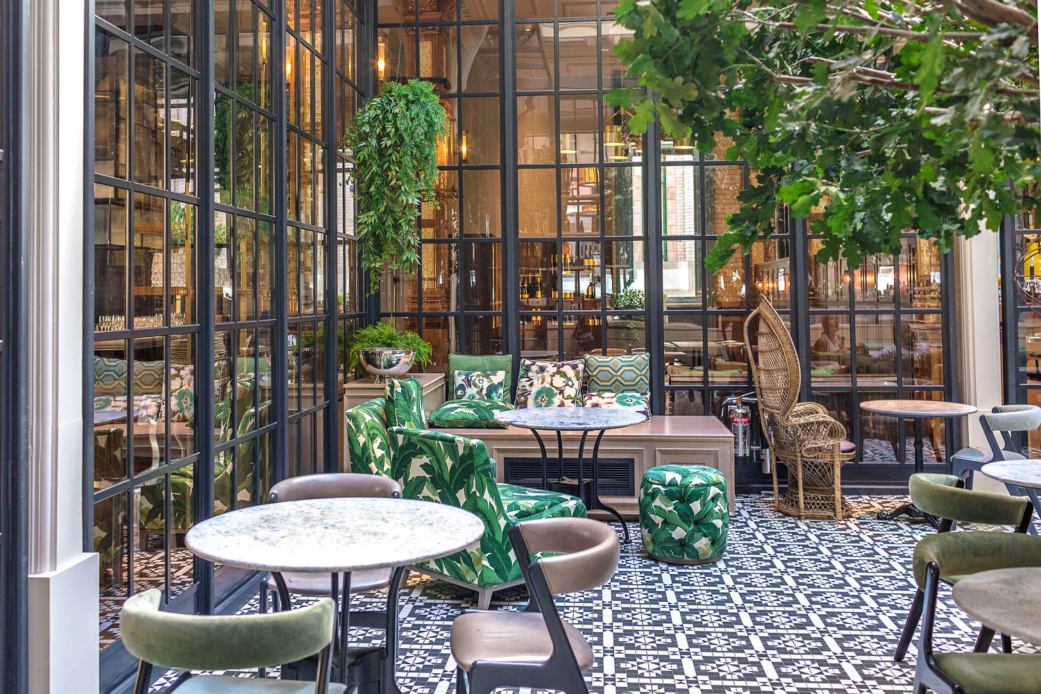 The most Instagrammable spot in Manchester? The winter garden room at the Refuge inside the Principal Manchester