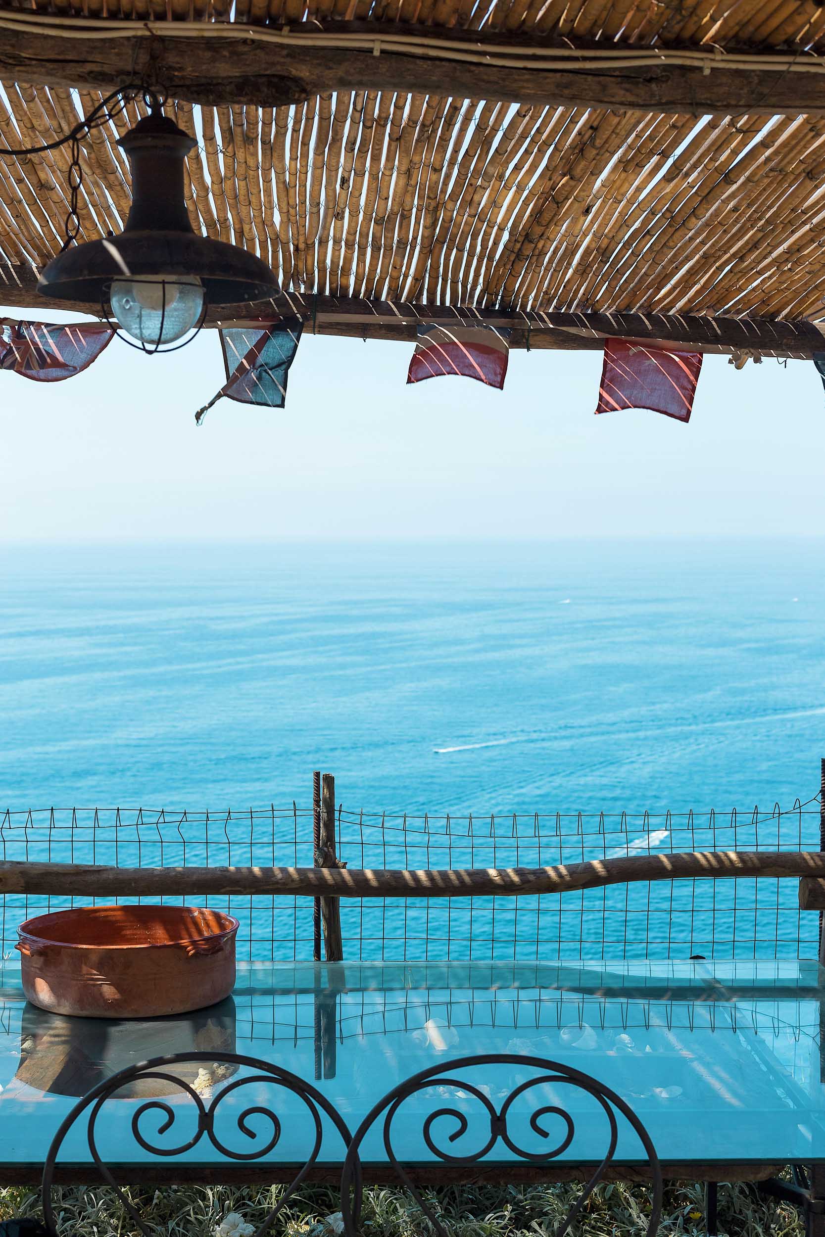 Endless ocean views from Calante Luna Relais in Praiano